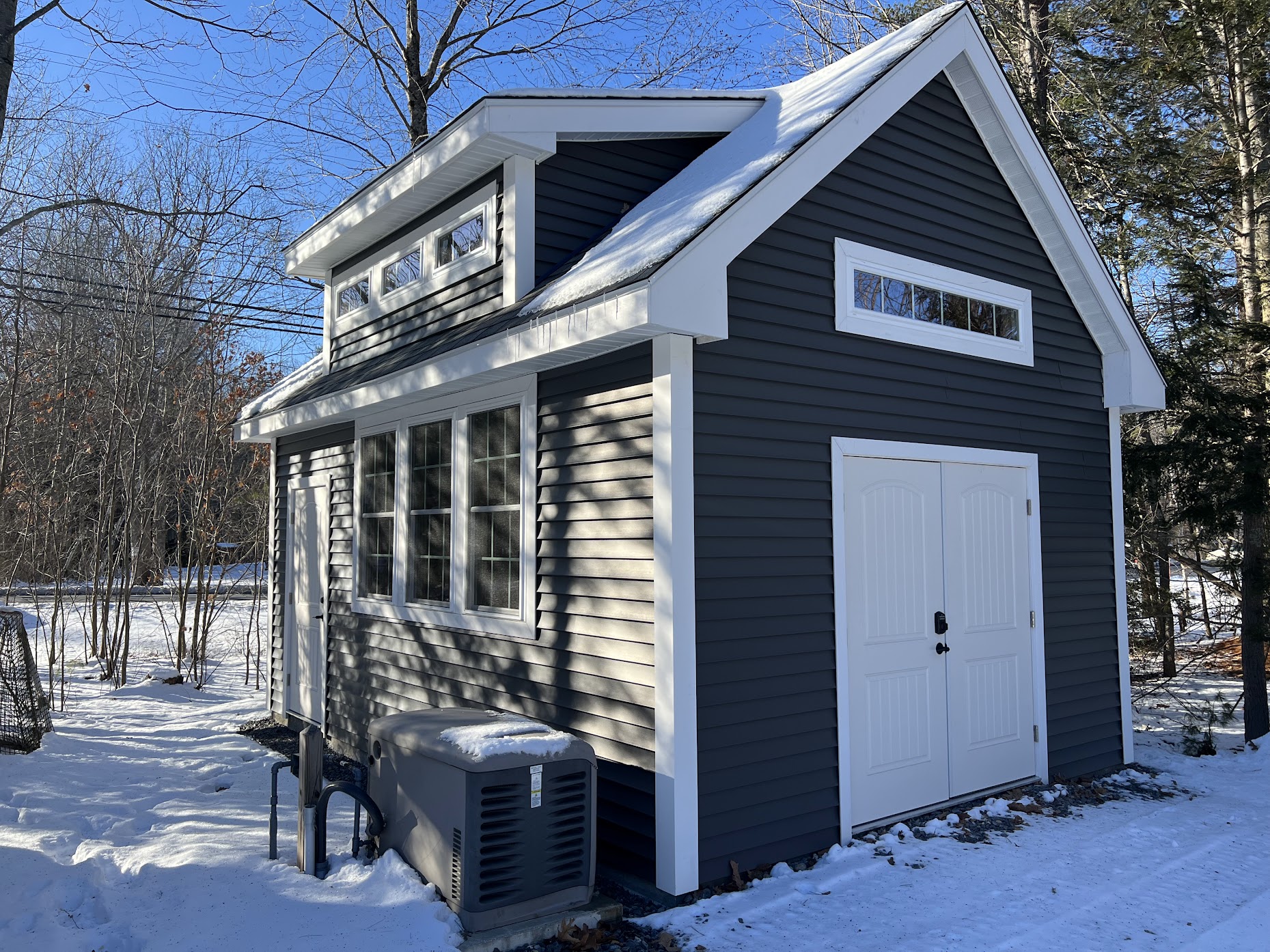 Sandown shed build — nearing completion